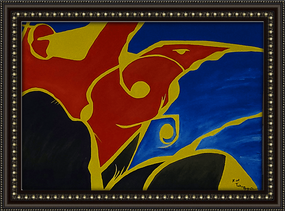 TAKES FLIGHT Painting Nanitart